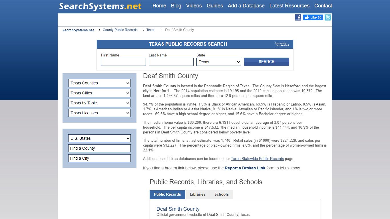 Deaf Smith County Criminal and Public Records